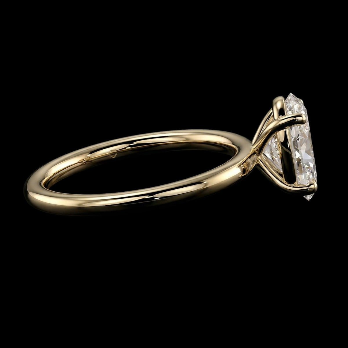 The Oval Ring | Oval Lab Grown Diamond Engagement Ring | D Color Bespoke Luxury