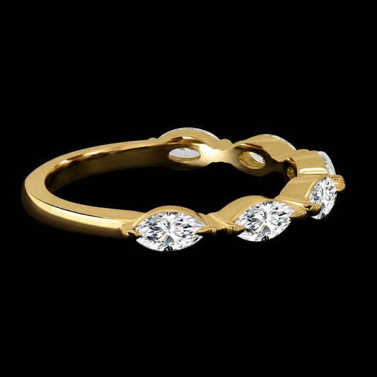 The Marquise Band - Luxury Marquise Diamond Wedding Band