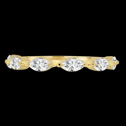 The Marquise Band - Luxury Marquise Diamond Wedding Band