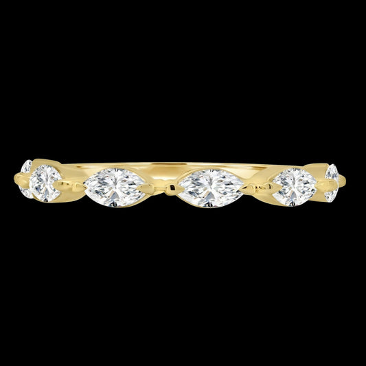 The Marquise Band - Luxury Marquise Diamond Wedding Band