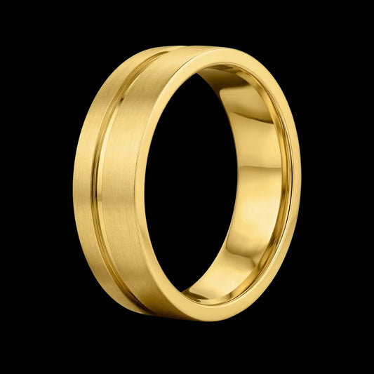 The Contrast Band - Luxury Men's Mixed Metal Wedding Band