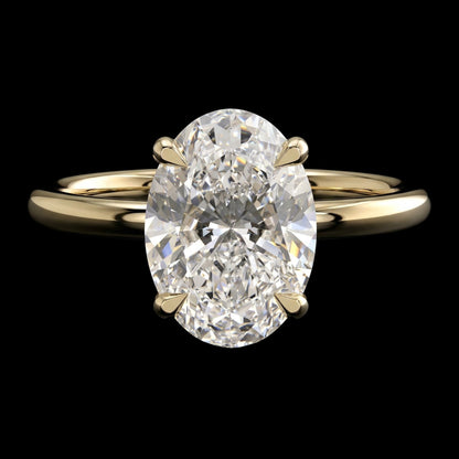 The Oval Ring | Oval Lab Grown Diamond Engagement Ring | D Color Bespoke Luxury