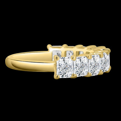 The Radiant Band - Luxury Radiant Cut Diamond Wedding Band