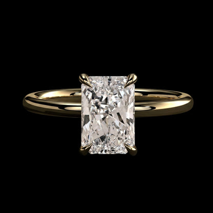 The Radiant Ring | Radiant Lab Grown Diamond Engagement Ring | D Color Bespoke Luxury