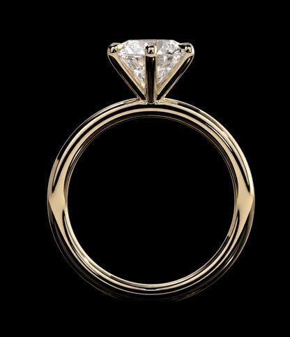 The Round Ring | Round Lab Grown Diamond Engagement Ring | D Color Bespoke