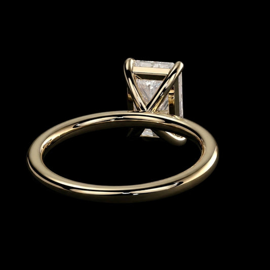 The Radiant Ring | Radiant Lab Grown Diamond Engagement Ring | D Color Bespoke Luxury