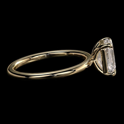 The Emerald Ring | Emerald Lab Grown Diamond Engagement Ring | D Color Bespoke Luxury