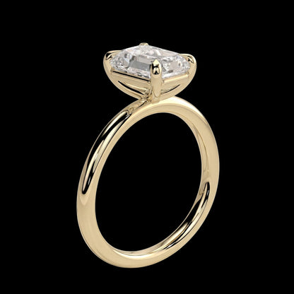 The Emerald Ring | Emerald Lab Grown Diamond Engagement Ring | D Color Bespoke Luxury