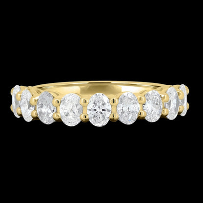 The Oval Band - Luxury Oval Diamond Wedding Band