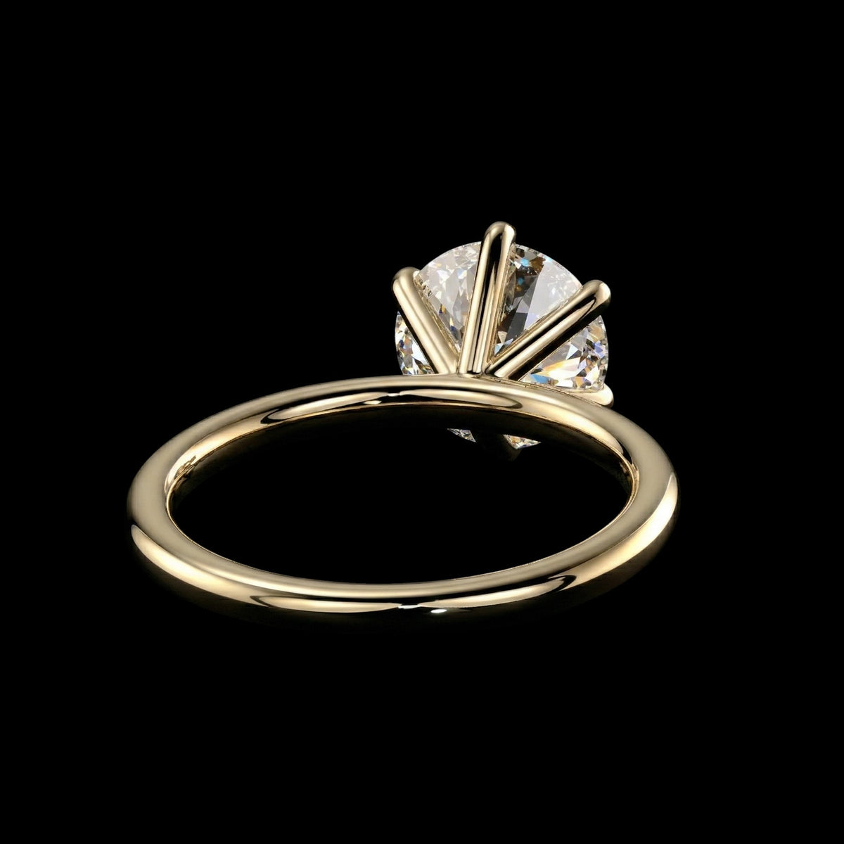 The Round Ring | Round Lab Grown Diamond Engagement Ring | D Color Bespoke