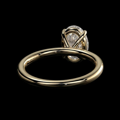 The Oval Ring | Oval Lab Grown Diamond Engagement Ring | D Color Bespoke Luxury